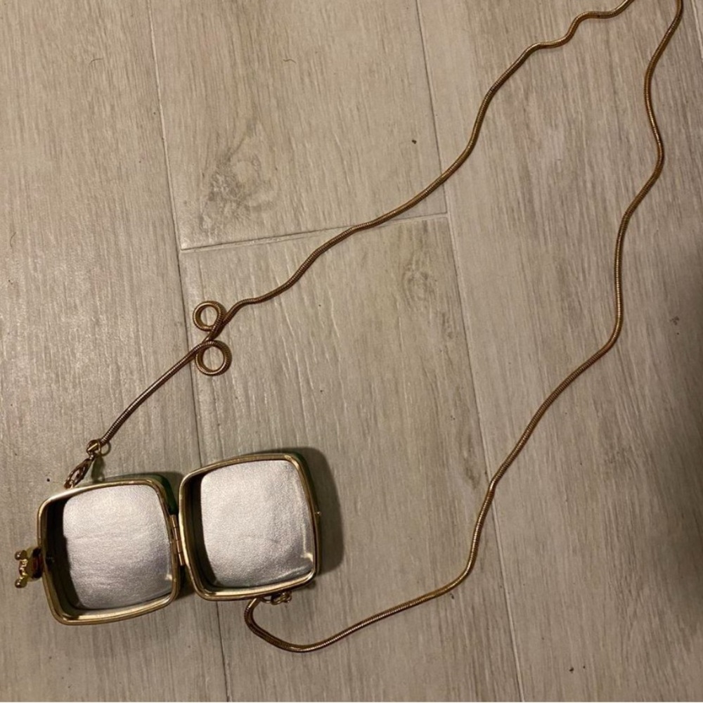 Mini Green Glass clutch purse